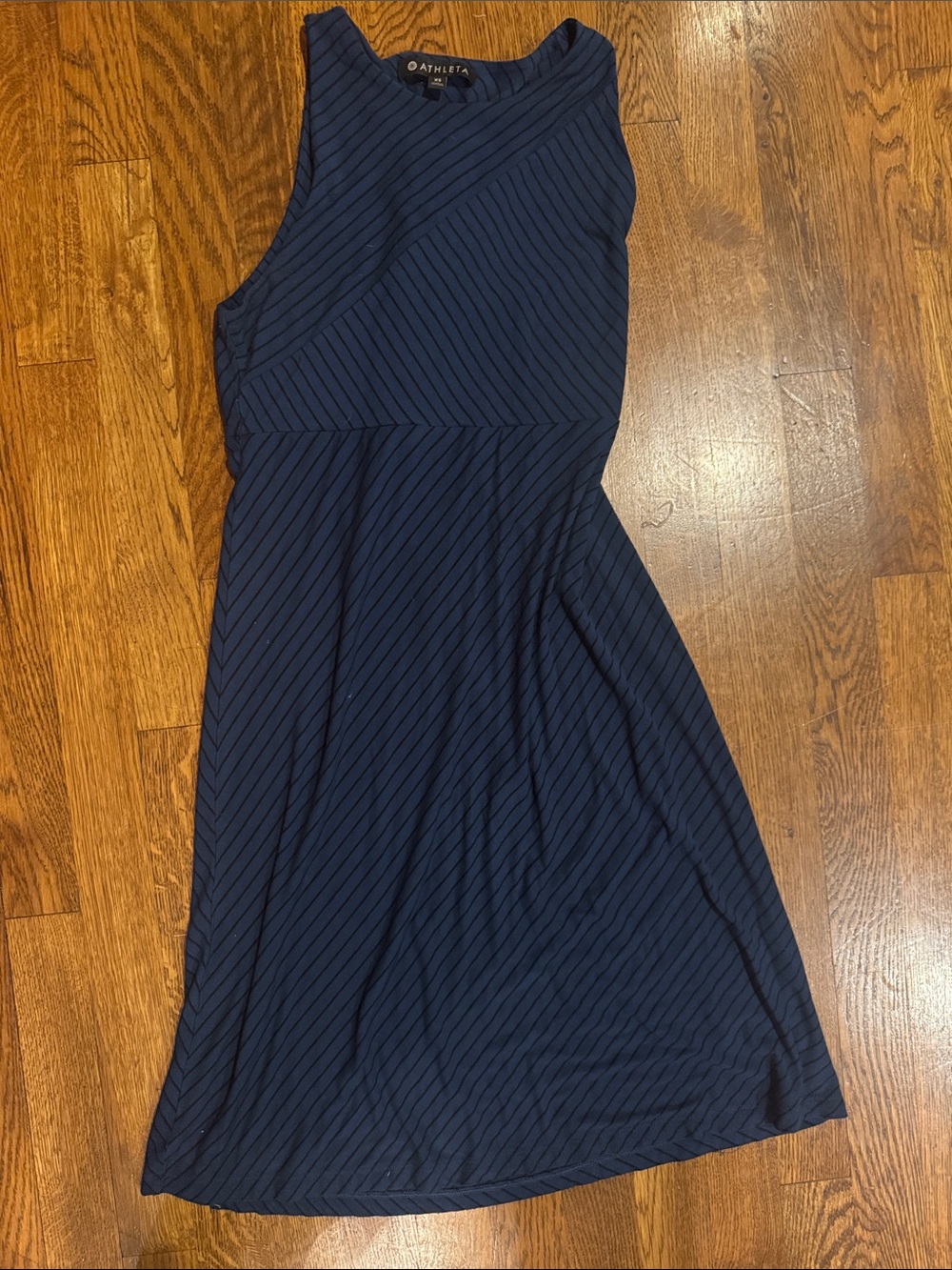 Athleta Navy Blue Sleeveless Midi Dress